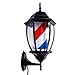 Produktbild Traditionell Barbierstab Geschäft Pole Licht Schwarz Retro Hair Salon Friseur Zeichen Klassisch Beleuchtende Blau rot weiß Streifen Rotierende beleuchtet Mauer-Montiert Lampe mit LED Birne