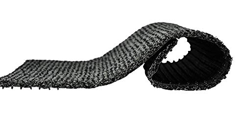 Image of Pvc Cushion Rectangular Foot Mat Dirt Rub Off Thick Mesh Main Entrance Doormat With Anti-Slip Rubber Backing For Home Bed /Bathroom Offices Restaurants Hospitals Shops (2X5Ft,Grey Black)