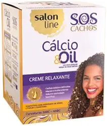 Kit Creme Relaxante SOS Cachos Cálcio e Oil - Salon Line