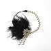 Bohend Vintage años 20 plumas bandas para el pelo Flapper nupcial Headpieces...