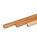 Produktbild Viertelstäbe Abdeckleisten Abschlussleisten Sockelleisten Eiche Massiv 14x14mm (Eiche LACKIERT)