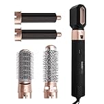 Bauer Professional 5-in-1 Hot Air Styler/Hair Dryer Brush to Curl, Straighten, Volumise, Smooth & Dry / 3 Heat Settings/Multi-Functional Hair Styling Tool 38879