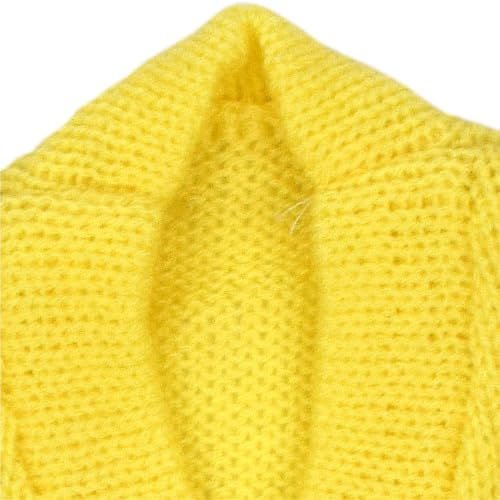Image of Baby'S Infants Woollen V-Neck Set /Babies Woolen Sweater(Yellow, 3 To 6 Months) 3 Pcs Set