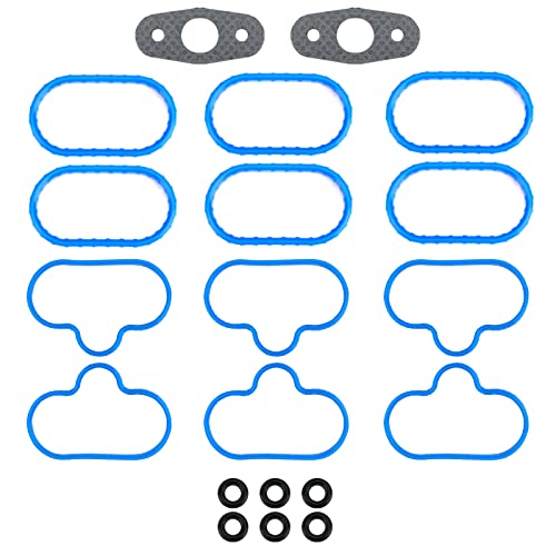 Intake Manifold Gasket Set Replacement Fit For 2005-2008 Mazda 6 05-08 Escape Mariner Tribute 05-07 Five Hundred Freestyle Montego 04-05 Sable Taurus 06-09 Fusion 06 Zephyr S925861 #TOP7