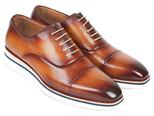 Oxford décontracté intelligent Paul Parkman en cuir marron fait main