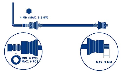 BBB Fahrrad Schnellspannerset Wheel Fixed BQR-03 Schnellspanner, schwarz, Standard