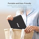 ieGeek 12.5" Portable DVD Player with 10.5" HD Swivel Screen, 5 Hrs Battery, Car Travel DVD Players for Kids & Elderly, Region Free, Support Sync TV/USB/SD Card/Earphone/Multiple Disc Formats, Black - Image 7