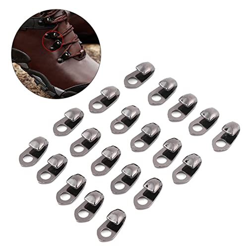 Shoe Lace Hooks,Boot Hooks Lace Fittings With Rivets For Repair/Camp/Hike/Climb Accessories Pack Of 20 #TOP3