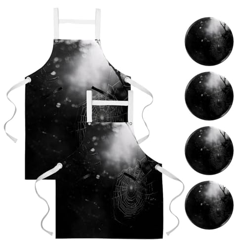 Tablier de cuisine pour pâtisserie restaurant et travail lot de 2