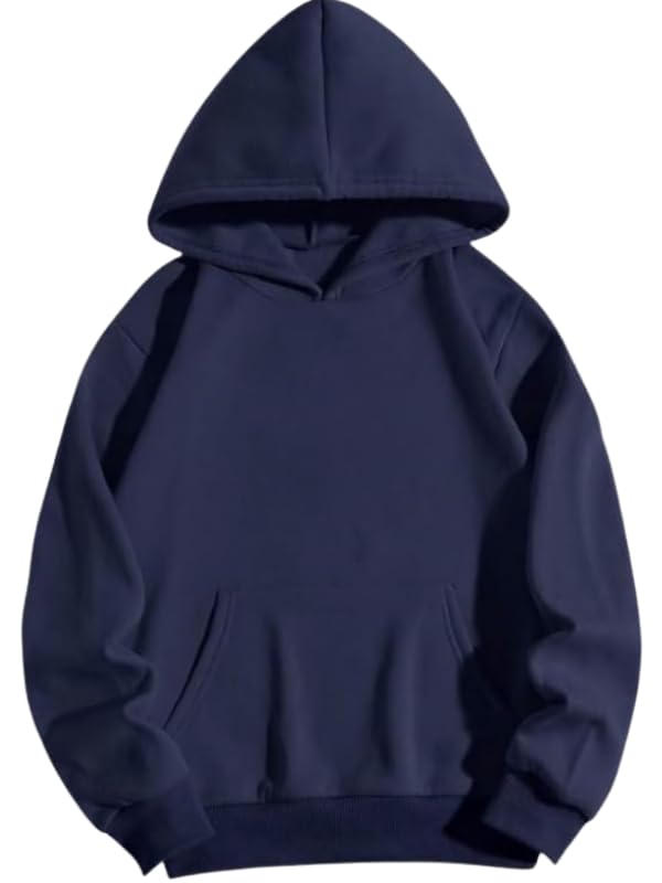 MILANRA Oversized Hoodie Sweatshirt for Women Fall 2025 Clothes Long Winter Fashion Hoodie with Kangaroo Pocket (US Alpha Medium Regular Regular navy blue)