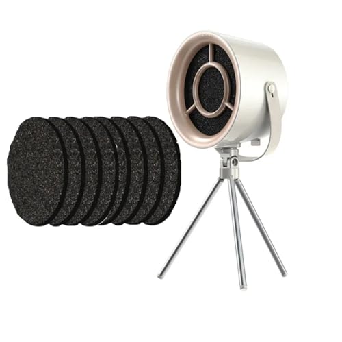 Campana extractora portátil de 3 velocidades con pantalla de filtro desmontable, campana extractora de recirculación móvil silenciosa, fuerte succión para parrilla de cocina y camping