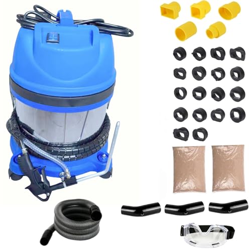 altivox Walnut Blaster with 23 Pcs Adapters 110V Engine Intake Valve Cleaner Machine with 5.51 lbs Walnut Sand Automotive Engine Carbon Remover Sand Blaster for Carbon Cleaning
