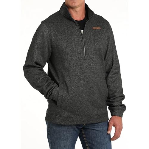 Cinch Men's Black 1/4 Zip Pullover2