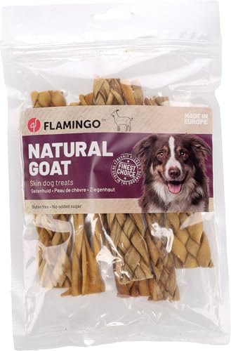 hundeleckerli - leckerli Hund - ziegenhaut breit 100g - natürlicher Snack - glutenfrei - ohne zuckerzusatz - ohne zusatzstoffe