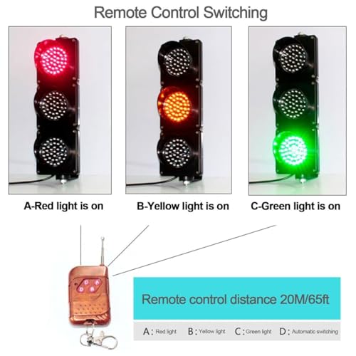 Semáforo con control para regular accesos industriales con trípode resistente 4