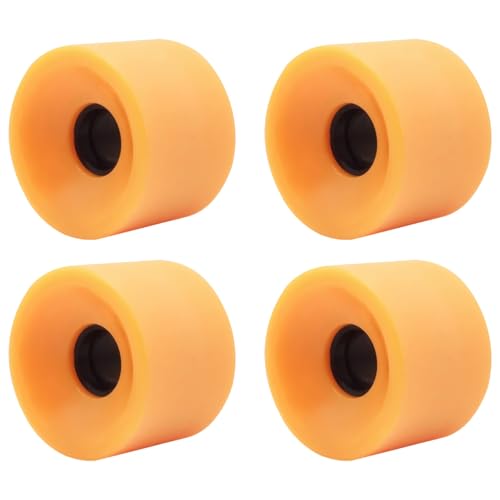 byepica Longboard, Dance Board, Fish Board Wheels, 4 Pcs 80A, 2.76 X 2.01 in Polyurethane, (Orange)