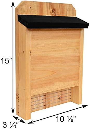 Nature's Way Cedar Single Chamber Bat Houses with Book