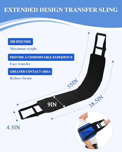 Image of SPRING SEAON Transfer Sling Lift Assist Gait Belt for Seniors and Disabled