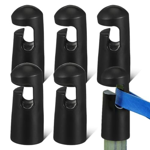 6PCS Universal Trampoline Bar Caps Heavy Duty G-Hook Trampoline Rod Cap for Net Poles Accessories Enclosure Poles Enhanced Safety Protection Wear-Resistant Replacement Parts