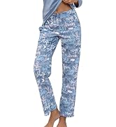 PNAEONG Women Lounge Pants Light Weight Comfy Pajama Bottoms with Pockets.