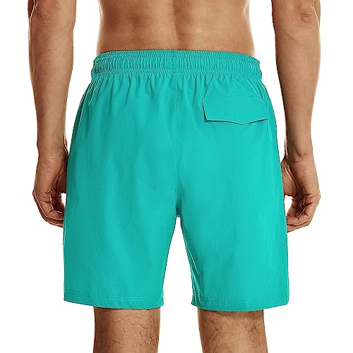 Image of HODOSPORTS Mens Swim Trunks 7 inch Quick-Dry Swim Shorts with Mesh Lining and Pockets