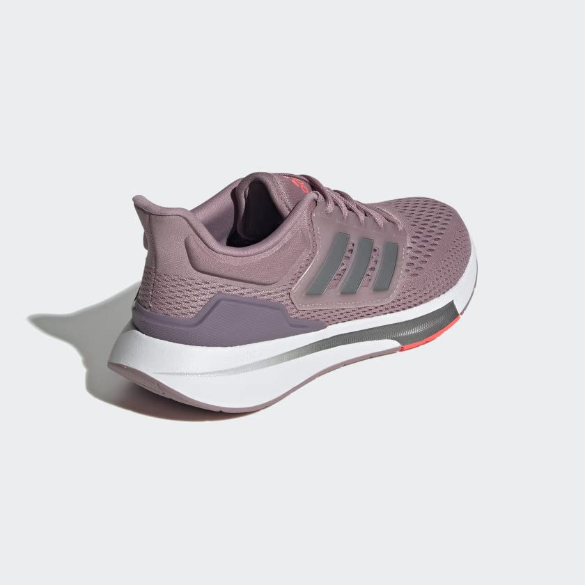 Image of adidas Women's EQ21 Running Shoe, Magic Mauve /Iron Metallic /Legacy Purple, 9.5