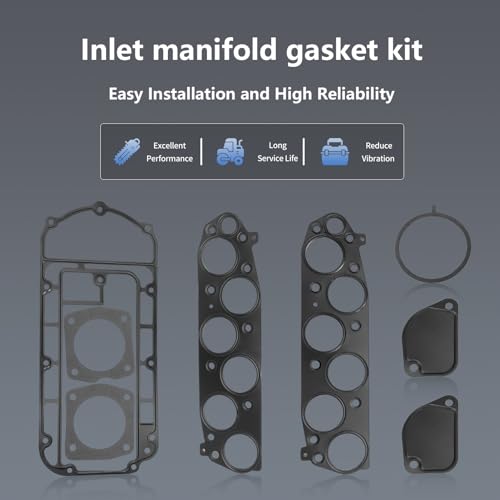 Image of MS 96410-1 Intake Manifold Gasket Set Fit for Pilot 2003-2008, Acura MDX 2003-2006, Fuel Injection Plenum Gasket Set