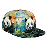 Dimensions : notre casquette de baseball imprimée panda mignonne et adorable a un bord de 7 cm ; hauteur de 11 cm ; circonférence de 57 à 60 cm pour s'adapter à la plupart des tailles de tête