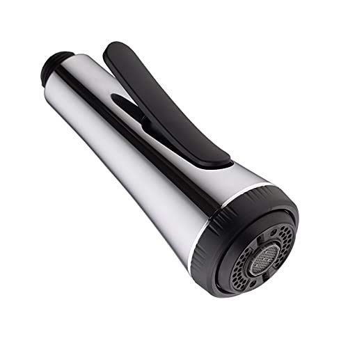 4-Mode Pull Down Kitchen Faucet Spray Head - Black ABS Plastic Replacement Nozzle