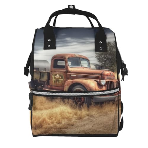 Sac à langer sac à dos de maternité noir grand format style polochon