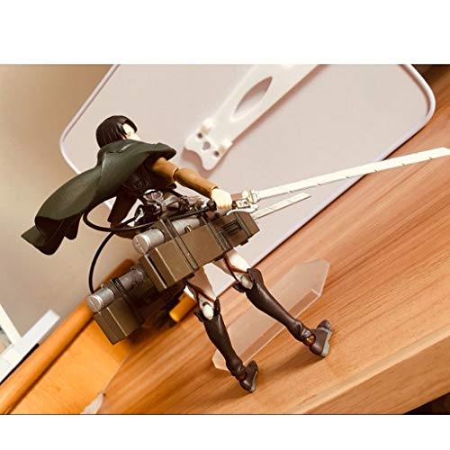 Siyushop Attack On Titan: Levi Figma - Highly Detailed Accurate Sculpt - Equipped With Weapons - High 15Cm #TOP5