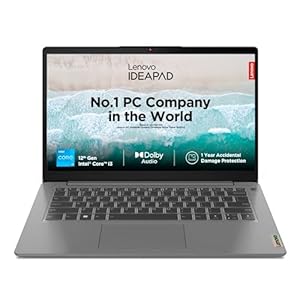 Lenovo IdeaPad 3 12th Gen Intel Core i3-1215U 14 Inch (35.5cm) FHD Thin & Light Laptop (8GB/512GB SSD/Win 11/Office 2021/Backlit KB/1Yr ADP Free/3months Game Pass/Arctic Grey/1.43Kg), 82RJ00FKIN