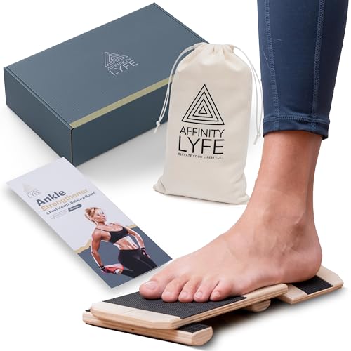 Balance Board for Ankle & Foot Rehab with Bars, Videos, Bag