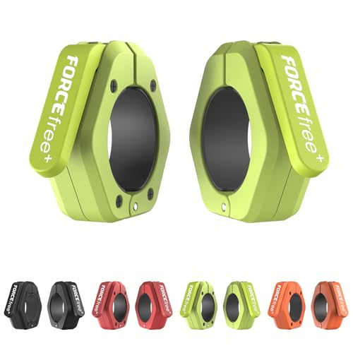 Barbell Clips (Pair), Barbell Clamps, Quick Release Olympic Barbell Clamps with Anti Slip TPR Grip, Barbell Collars for Secure Weightlifting & Powerlifting