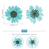 PATIKIL 48 Pcs Dried Pressed Flower Natural Dried Daisy Flower for DIY Art Crafts House Decoration Nails Decoration,Lake Blue #1