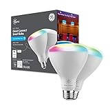 GE Lighting Cync Full Color BR30 LED Smart Light Bulbs with Bluetooth and Wi-Fi, 65W Replacement, Works with Alexa + Google Home Without Hub, 2-Pack (New for 2021)
