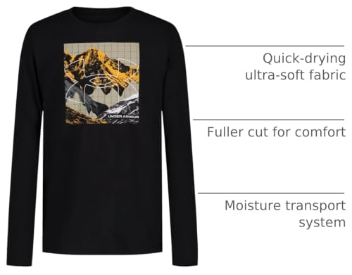 Image of Under Armour Boys Long Sleeve Shirt, Crewneck, Lightweight and Breathable