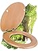 Produktbild Calmwaters® WC Sitz mit Absenkautomatik Holz, Toilettensitz Modern Wellness, Holzkern Toilettendeckel, Fast-Fix, Metallscharnier, universale O-Form, ovaler Klodeckel, Echtholzfurnier Buche, 26LP2849