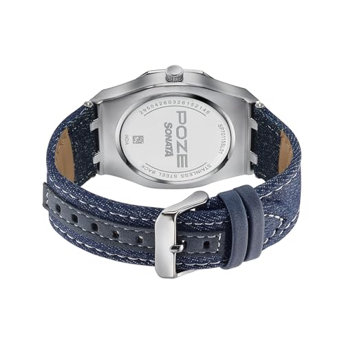 Image of Sonata Poze 9 with Quartz Analog with Strap Strap Watch for Men
