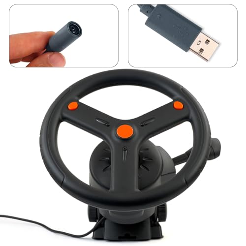 Image of XIHIRCD USB Breakaway Cable, USB Breakaway Cord Replacement for Logitech G920 G923 G27 G29 Driving Force Xbox 360 Controller Thrustmaster Ferrari 458 Spider Racing Wheel Cord (Grey)