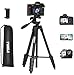 Trípode de Cámara 139cm, Trípode para Móvil de Aluminio, Trípode Ligero de Viaje/Video/Teléfono/Cámara, ViWAA T1