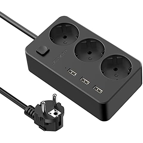 JSVER Multiprise USB 3 Prises Cover