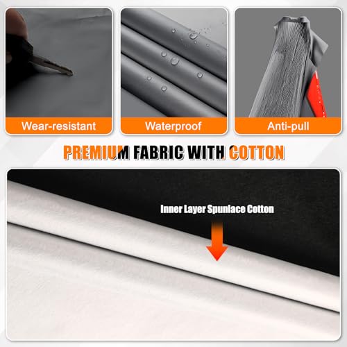 Car Cover Compatible with 1955-1959 & 1962-1970 Ford Fairlane Sedan/Hardtop, Custom Fit Heavy Duty Material All Weather Full Car Cover, Charcoal - Image 5
