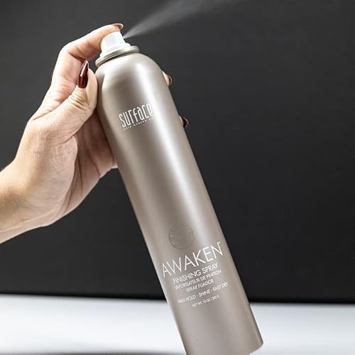 Surface Hair Awaken Finishing Spray, Thicken, Rejuvenate And Revitalize With A Firm Hold, Vegan And Paraben Free, 10 Fl. Oz. #TOP4