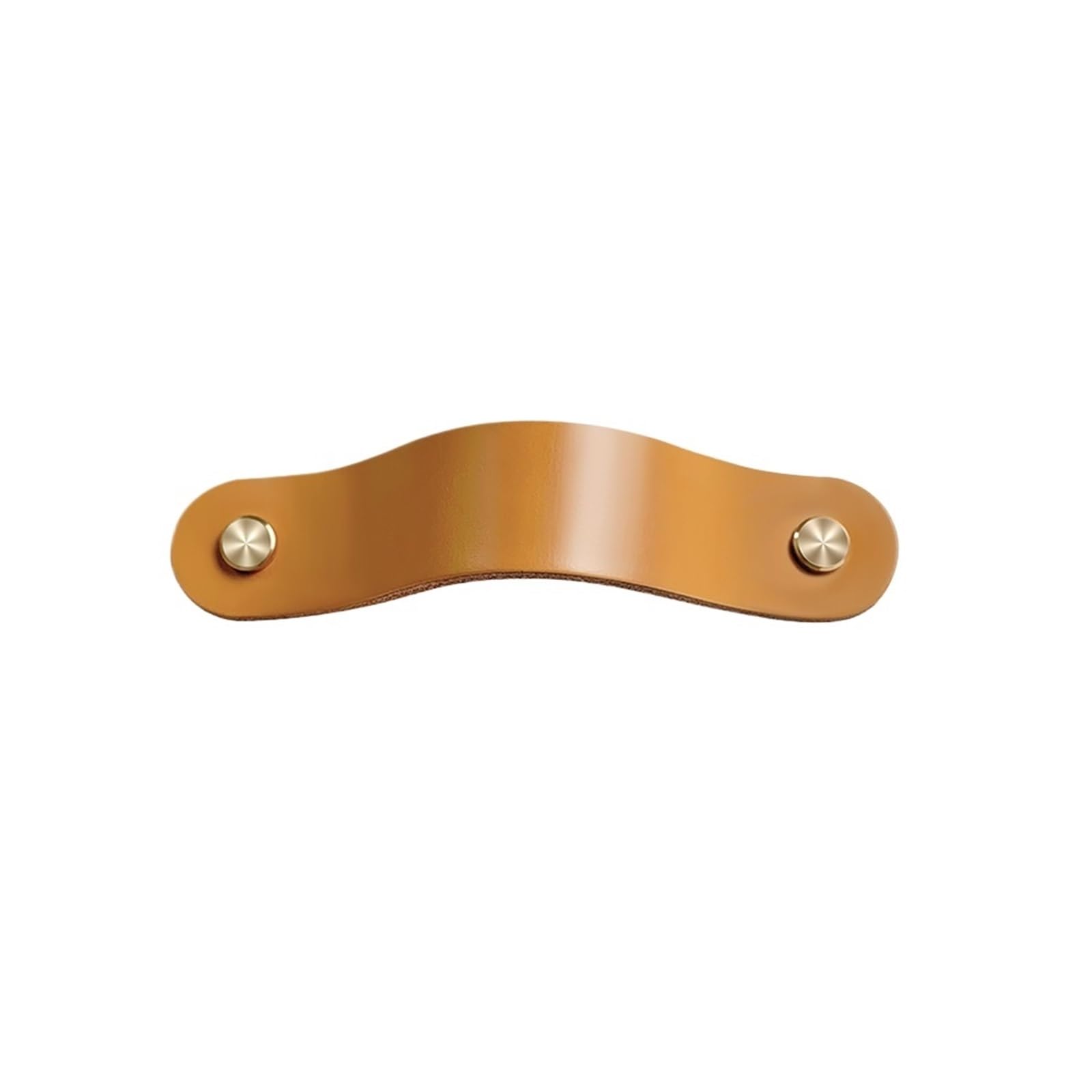 CQAHDSEVF Leather Drawer Pulls, Leather Drawer Door Handles Cabinet Hardware for Furniture Cupboards 64-160mm Single-Hole(H-Brown-96mm)