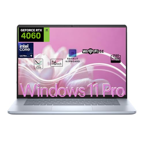 Dell Inspiron 16 Plus Blazing Fast ノートパソコン、NVIDIA GeForce RTX 4060 GDDR6、Intel 16-Core Ultra 7 155H、16インチ 2.5K IPS アンチグレアディスプレイ(