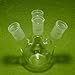 NANSHIN lab Glass,Flat Bottom Flask,250Mâ€‹L,24/40,4 Neck,Four Neck,Chemiâ€‹stry Lab Glassware