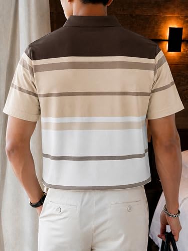 Image of Noble Monk Men's Regular Fit Polo Neck T-Shirt | Half Sleeve