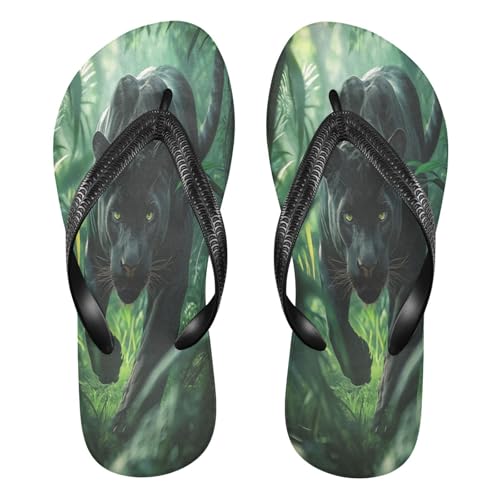 STAYTOP Fierce Leopard Flip Flops Sandals of Men's & Women's,Sandals Beach Slippers Shower Slides
