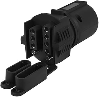 Trailer Plug Adapters, 7 Pin to 4 and 5 Flat Blade Trailer Connector, 2-in-1 Flat Blade Plug, Automotive Accessories Universal for Trailer, Tow Hitch, RV, Boat